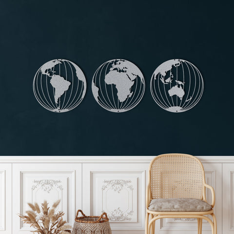 décoration murale carte du monde
