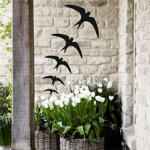 outdoor metal wall art