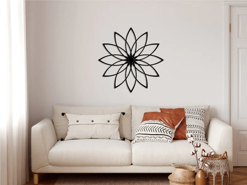 metal flower wall decor