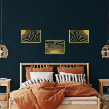 bedroom metal wall art