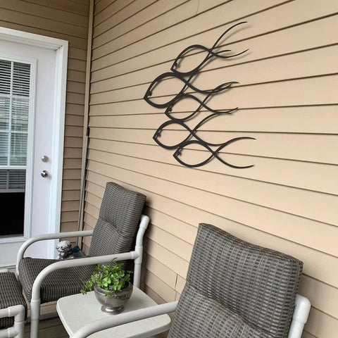 outdoor metal wall art