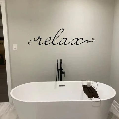 relax metal wall decor