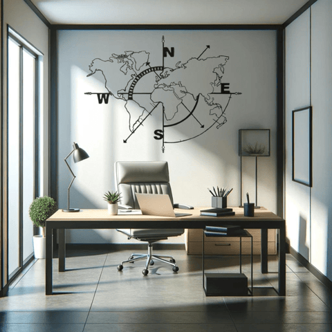 world map metal wall decor