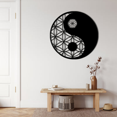 Yin Yang Wall Dekadron Metal Art –