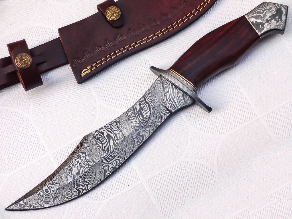 BC-1110 Handmade Damascus Steel 9.5 inches Hunting Knife - Perfect Gri –  Poshland