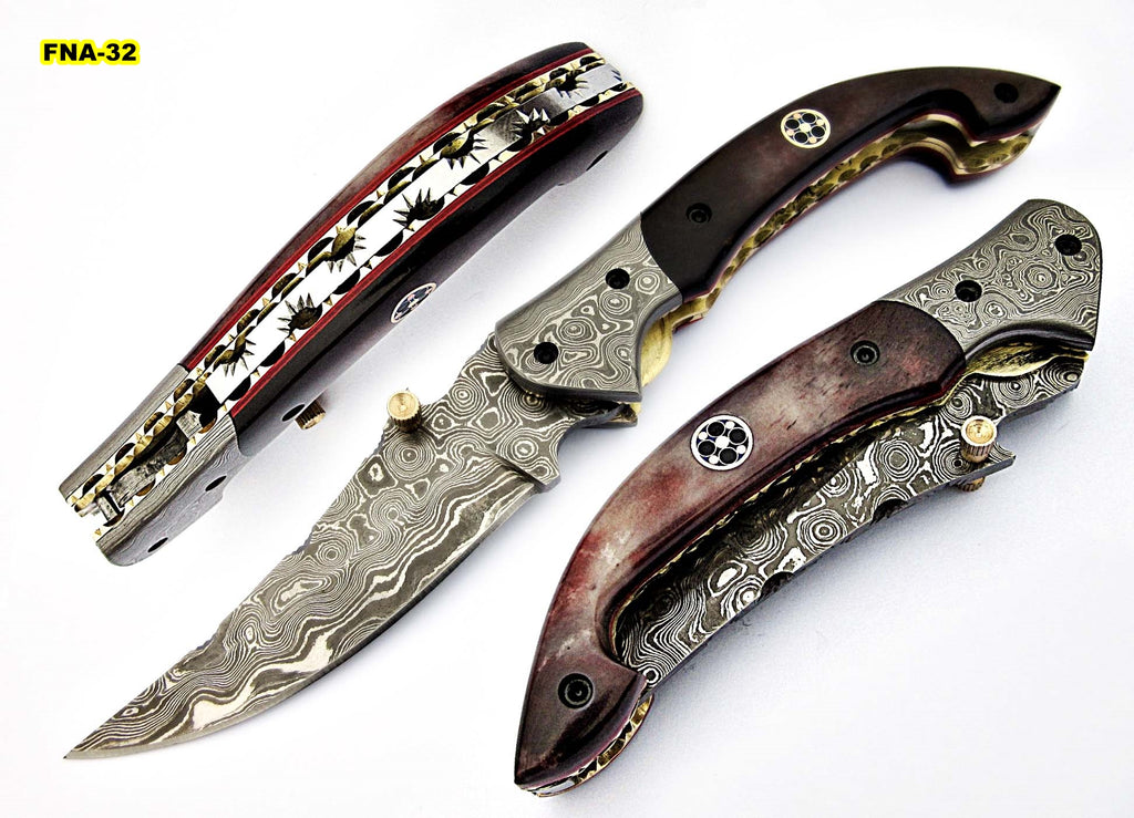 Lot of 5 Custom Handmade Damascus Steel Blank Blade Knife For Knife Ma –  Kestrel Industries Ltd