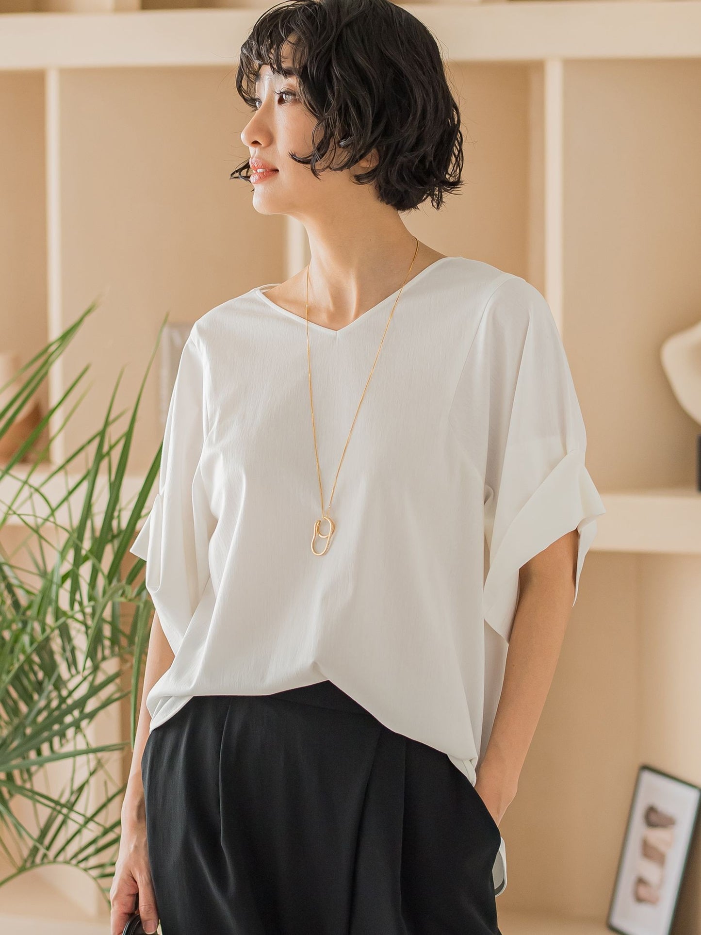 formo フォルモ Ribbon Sleeve Blouse ブラウス-