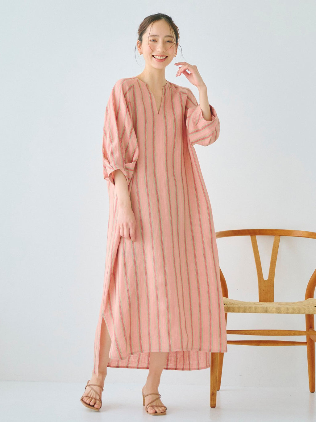 ESSEN.LAUTREAMONT LINEN DRESS リネンワンピース-