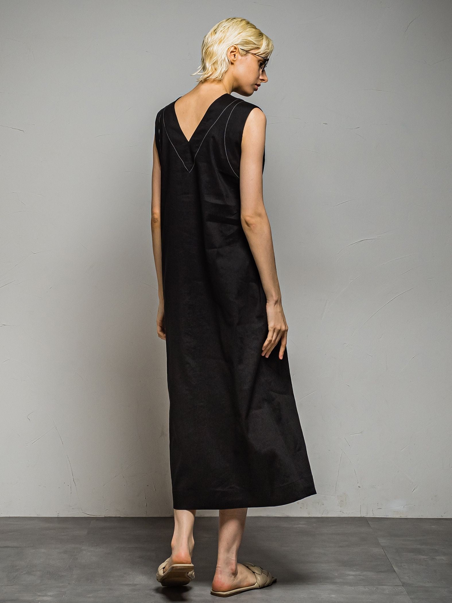 低価NEW ESSEN.LAUTREAMONT LINEN DRESS リネンワンピース YxPzM