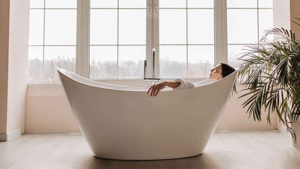 Woman in a bathtub