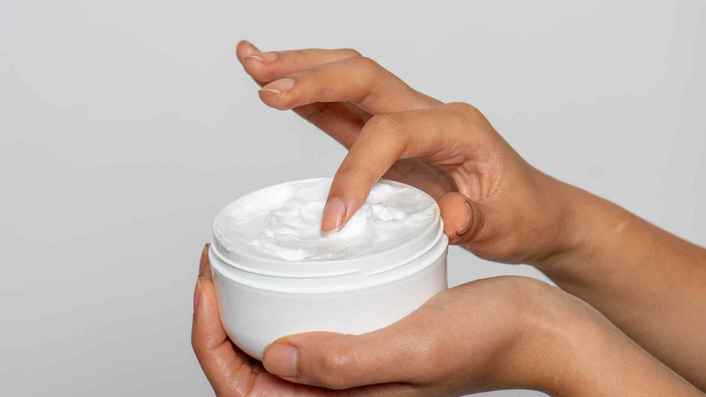 A jar of moisturizer