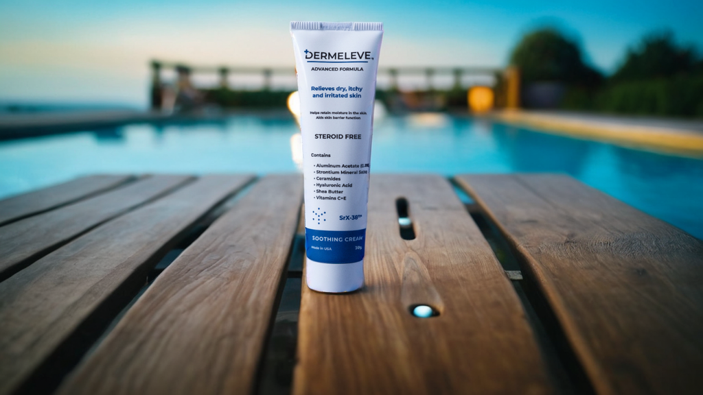 Dermeleve® by a pool