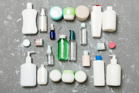 A large variety of skincare products