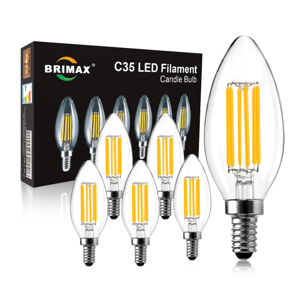 CE 4W 6W Dimmable LED Filament Candle Bulb 3000K Warm White E14 B15 B22 LED  Candle Light Bulb 90+ CRI - China Candle Light E14 Candelabra LED Bulb, LED  Bulb