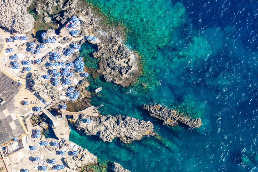 Sun-Kissed Serenity: La Fontelina Capri Print by Travel WorldClass