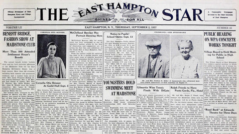 East Hampton Star September 2, 1937 "McClelland Barclay has Portrait Showing Here"