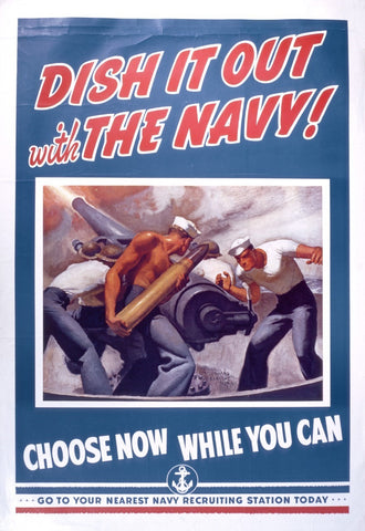 McClelland Barclay illustrated WWII recruitment poster courtesy U.S. Navy History & Heritage Command