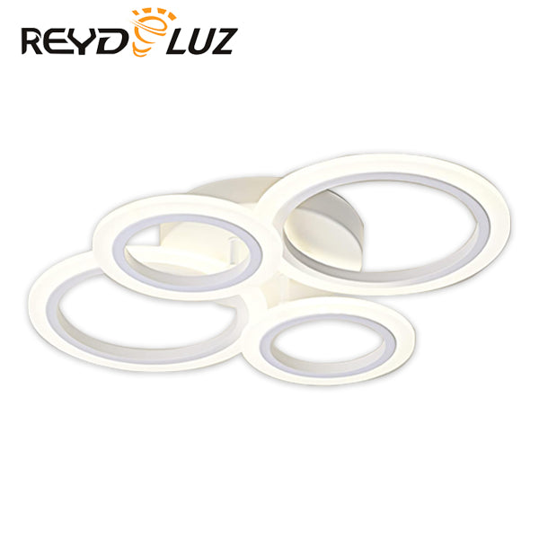 REYDELUZ White 4 Rings  Modern Ceiling Light - REYDELUZ Lighting product image