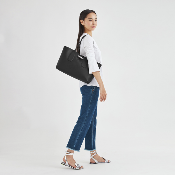 Roseau L Tote bag Ecru - Canvas (10090HSG037)