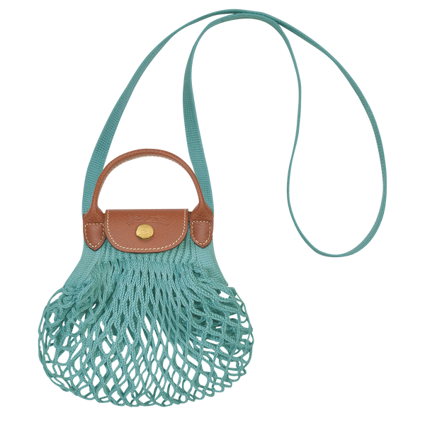 Longchamp Le Pliage Filet Sky Blue Mesh Bag L