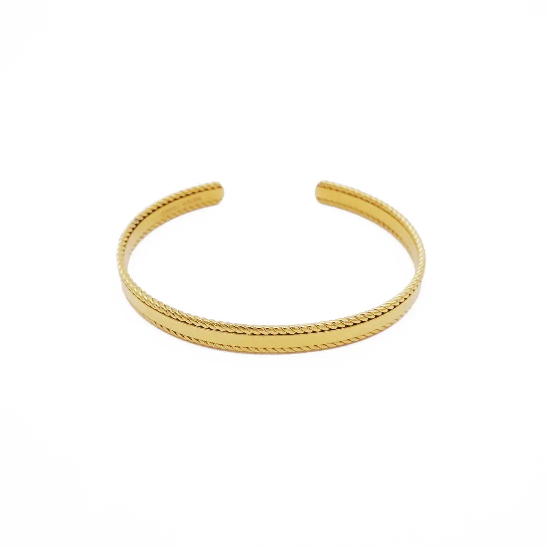 18K Gold Warrior Bangle