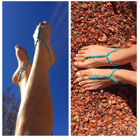 Mollie R. wearing Bare Sandals