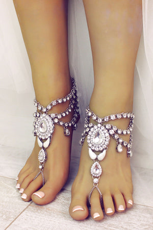 Bali Silver Barefoot Sandals Bridal Good Jewelry for a Bohemian Bride ...