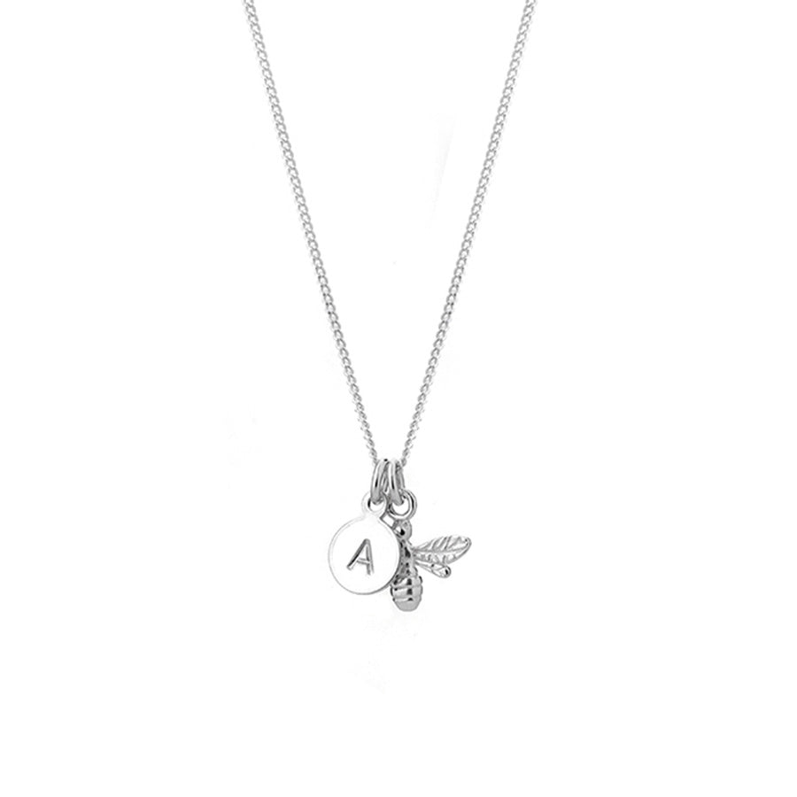 Personalised initial and charm necklace