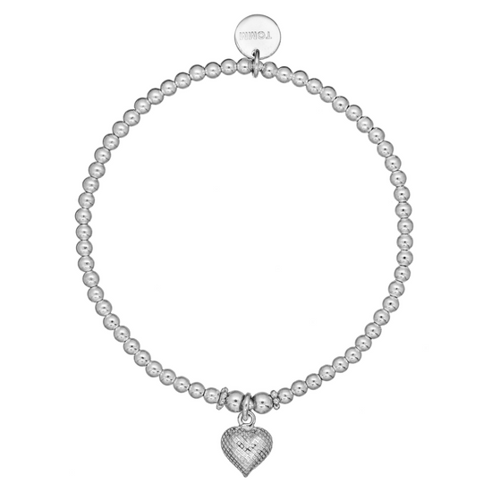 925 Solid Silver Toggle Heart Charm Bracelet, Personalized Rolo Link  Bracelet,5mm,6.5mm,8mm Monogram Custom Bracelet, Gift for Her, Sale - Etsy