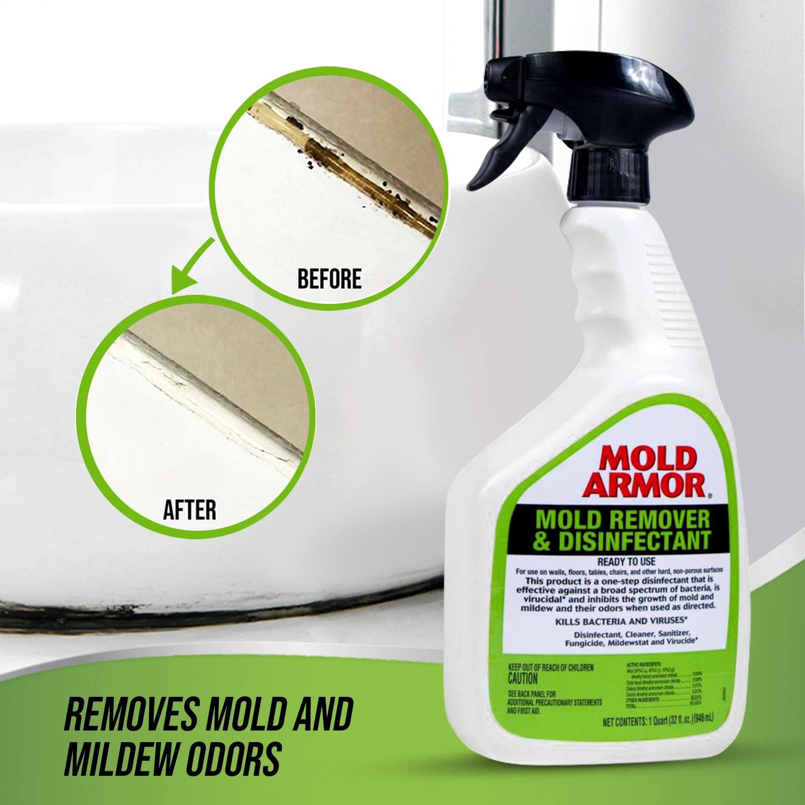 Mold Mildew Killer Odor Remover - Mold Armor Mold Remover & Disinfecta -  CENTAURUS AZ