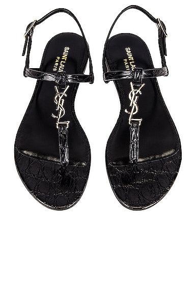 Saint Laurent Flat sandals for Women | Online Sale up to 60% off | Lyst