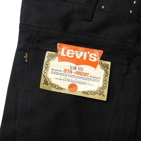 1970's Deadstock Levis 518 SAT-PRESTⓇ Black made in USA – nest