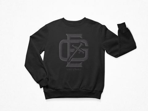 Godly Example Dreams Align Design Crewneck Sweatshirt (B/W)