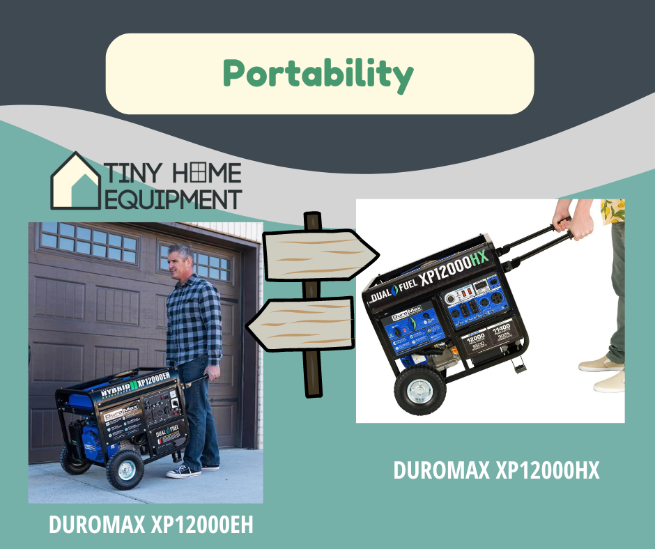DuroMax XP12000EH VS XP12000HX: Which Portable Generator Should You Get Portability