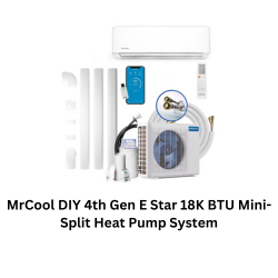 MrCool DIY 4th Gen E Star 18K BTU Mini-Split Heat Pump System