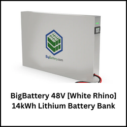 BigBattery 48V [White Rhino] 14kWh Lithium Battery Bank