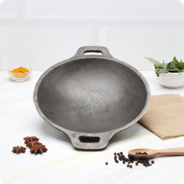 Cast Iron Appam Pan with Lid - 9 - Diamond Trading Inc