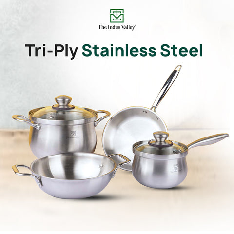 Stainless Steel Kadai Price: Buy Best Cookware - PotsandPans India