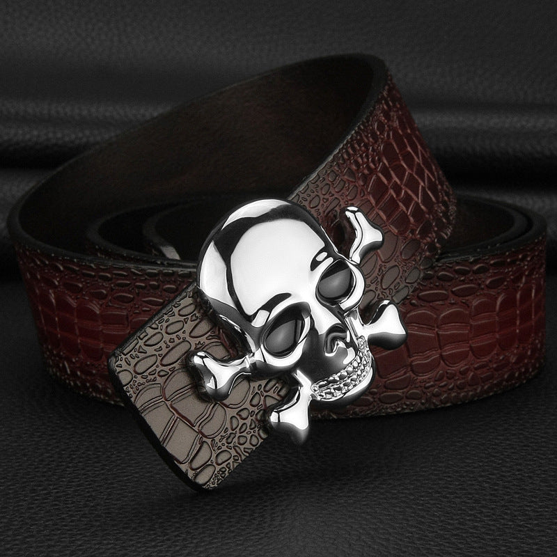 Alloy Letter Buckle Leather Belt – Taraiga