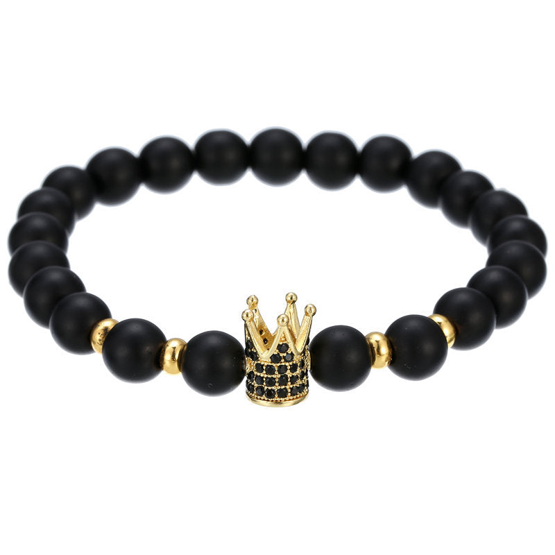 Crown Stone Beads Bracelet