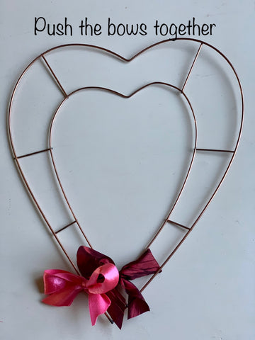 Wire Heart Wreath Frame