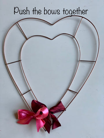 How to Make a Heart Ribbon Wreath