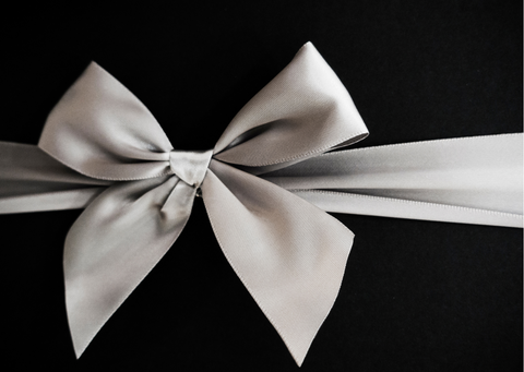 Use silver ribbon to wrap around presents and gifts to make them look beautiful