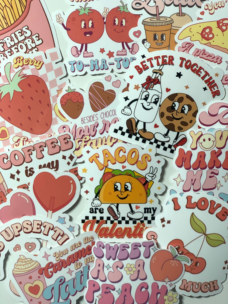 All Retro Valentine's Day Stickers - Individual Options – Peach Tree Design  Shop