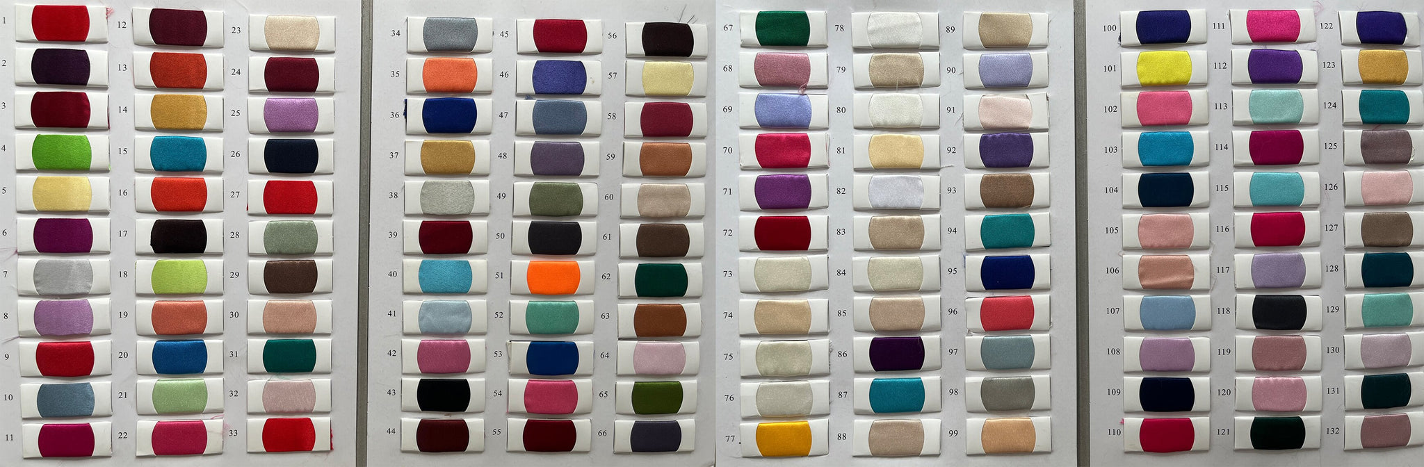 Satin Color Samples