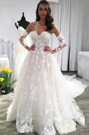 Tulle Sophisticated Mermaid Sweetheart Lace Backless Wedding Dress DTW201 –