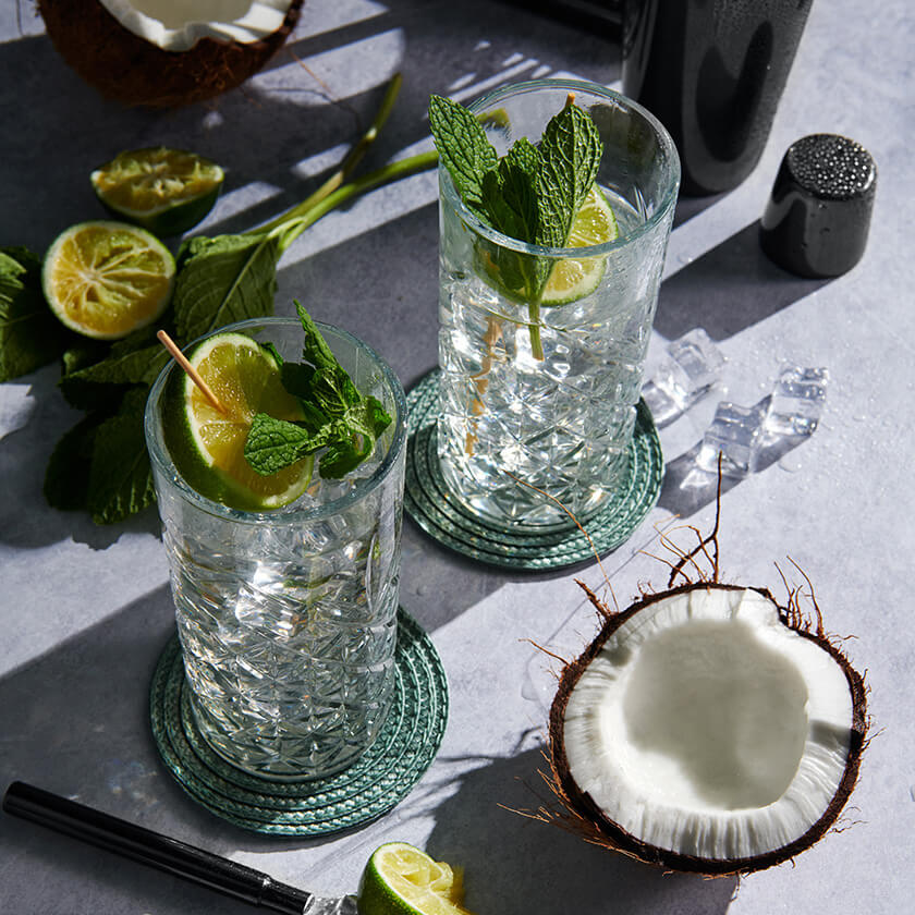 Coconut Cooler served in Winston Highball Glasses