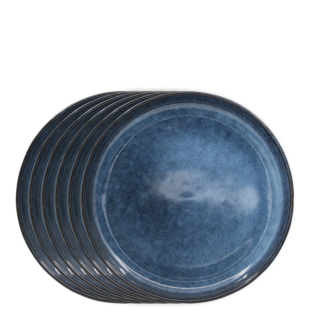 Image of Bowl Food Side Plates 20cm - Set of 6 - Ink