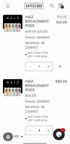 haiz replacement pods on sale