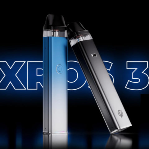 silver blue gradient color of vaporesso xross 3 and black silver gradient xross 3